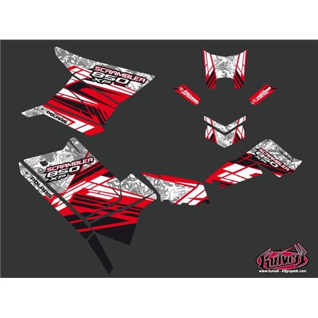 Kit Déco Quad Spirit Polaris Scrambler 850-1000 XP Rouge (2015-2019)