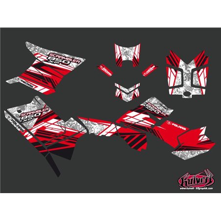 Kit Déco Quad Spirit Polaris Scrambler 850-1000 XP Rouge FULL (2015-2019)