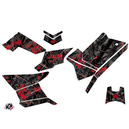 Kit Déco Quad Camo Polaris Scrambler 850-1000 XP Noir Rouge (2015-2019)