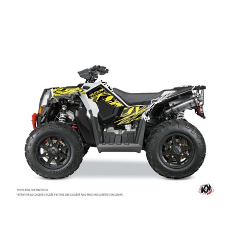 Kit Déco Quad Eraser Fluo Polaris Scrambler 850-1000 XP Jaune (2015-2019)