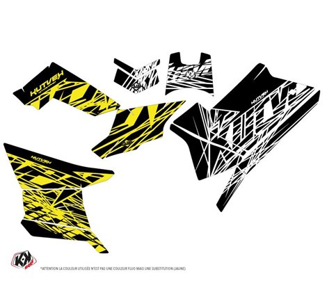 Kit Déco Quad Eraser Fluo Polaris Scrambler 850-1000 XP Jaune (2015-2019)