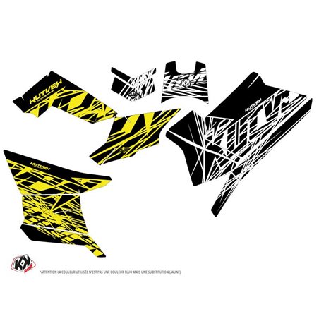 Kit Déco Quad Eraser Fluo Polaris Scrambler 850-1000 XP Jaune (2015-2019)
