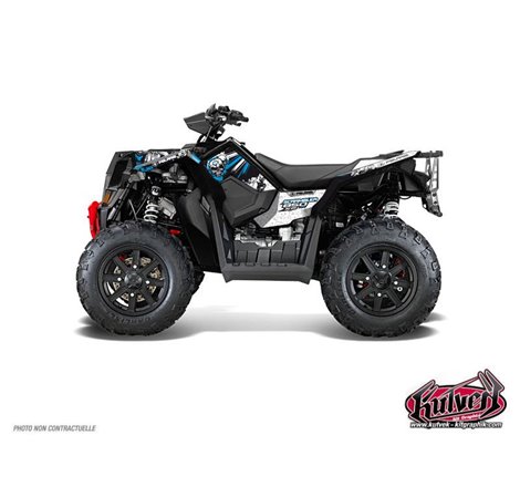 Kit Déco Quad Trash Polaris Scrambler 850-1000 XP Noir Bleu (2015-2019)