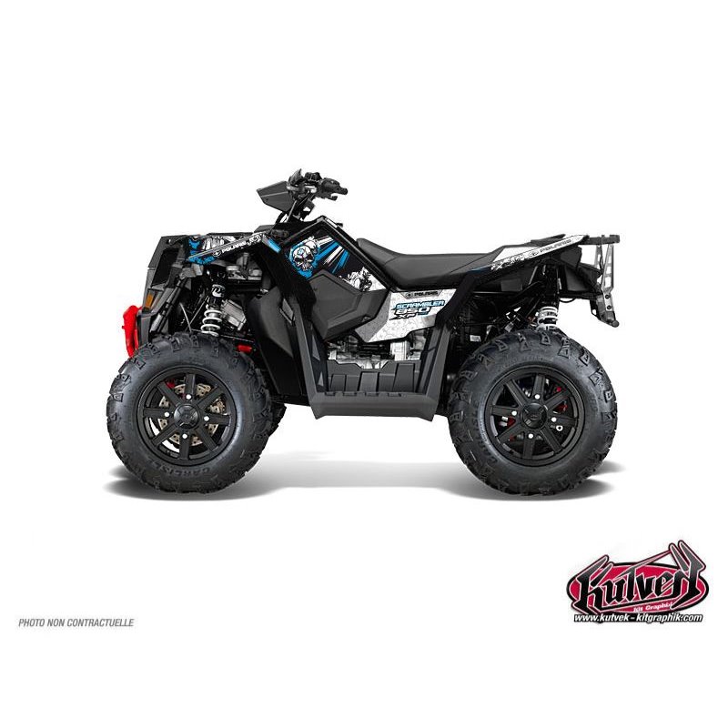 Kit Déco Quad Trash Polaris Scrambler 850-1000 XP Noir Bleu (2015-2019)