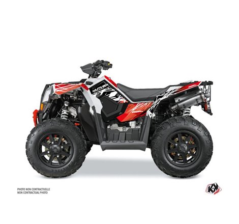 Kit Déco Quad Eraser Polaris Scrambler 850-1000 XP Rouge Blanc (2015-2019)
