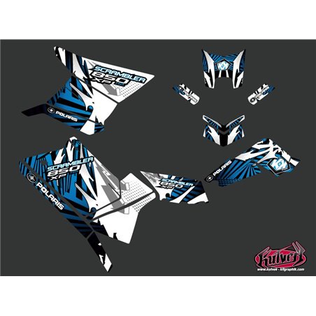 Kit Déco Quad Graff Polaris Scrambler 850-1000 XP Bleu (2015-2019)