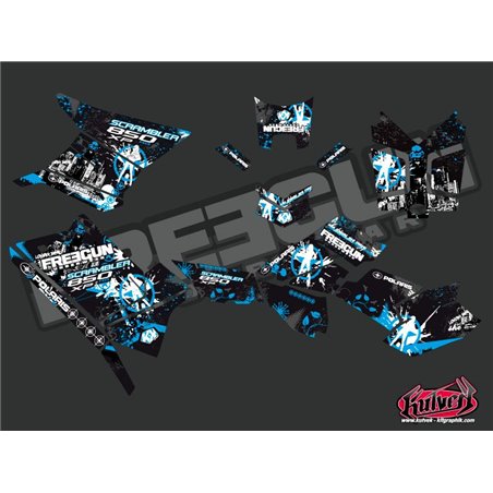 Kit Déco Quad Freegun Polaris Scrambler 850-1000 XP Bleu FULL (2015-2019)