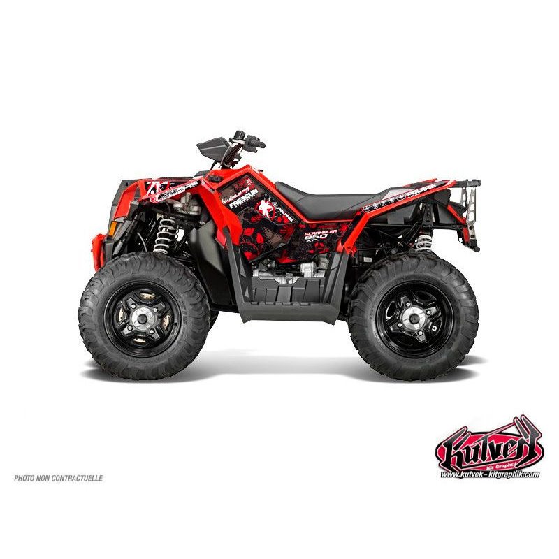 Kit Déco Quad Freegun Polaris Scrambler 850-1000 XP Rouge FULL (2015-2019)