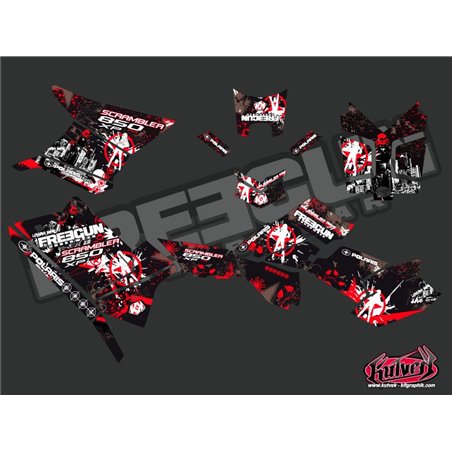 Kit Déco Quad Freegun Polaris Scrambler 850-1000 XP Rouge FULL (2015-2019)