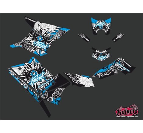 Kit Déco Quad Demon Polaris Scrambler 850-1000 XP Bleu (2015-2019)