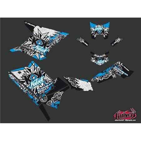 Kit Déco Quad Demon Polaris Scrambler 850-1000 XP Bleu (2015-2019)