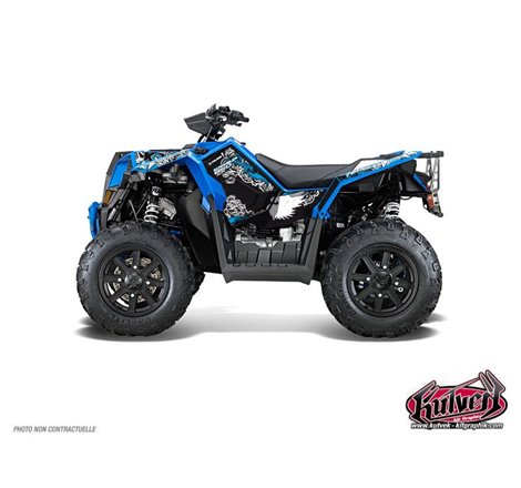 Kit Déco Quad Demon Polaris Scrambler 850-1000 XP Bleu FULL (2015-2019)