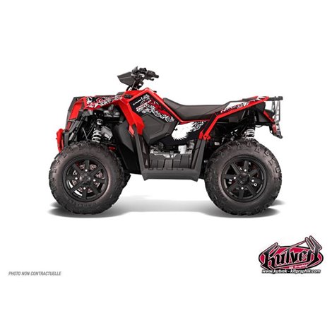 Kit Déco Quad Demon Polaris Scrambler 850-1000 XP Rouge (2015-2019)