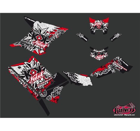 Kit Déco Quad Demon Polaris Scrambler 850-1000 XP Rouge (2015-2019)