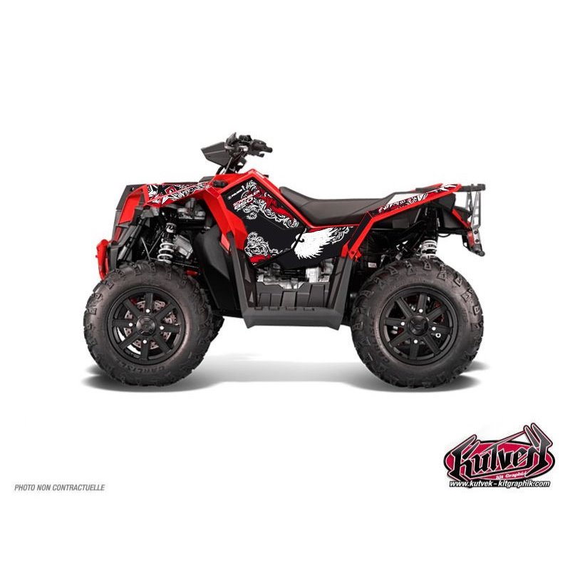 Kit Déco Quad Demon Polaris Scrambler 850-1000 XP Rouge FULL (2015-2019)