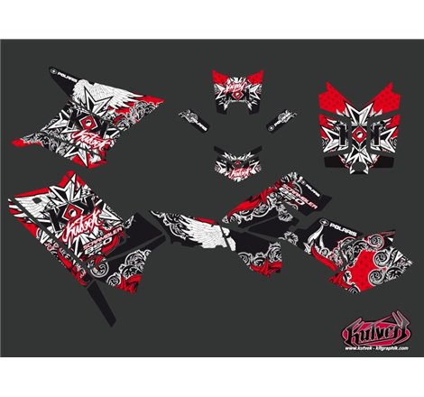 Kit Déco Quad Demon Polaris Scrambler 850-1000 XP Rouge FULL (2015-2019)