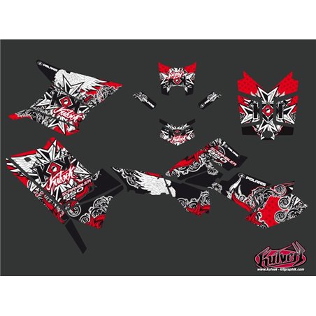 Kit Déco Quad Demon Polaris Scrambler 850-1000 XP Rouge FULL (2015-2019)