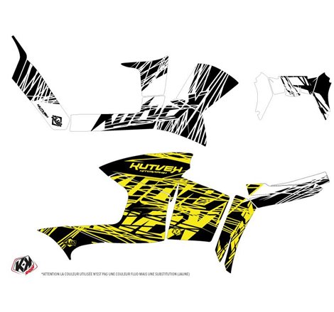 Kit Déco Quad Eraser Fluo Polaris 90 Sportsman Jaune (2007-2016)