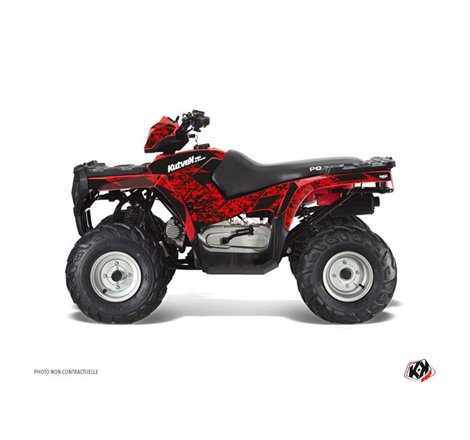 Kit Déco Quad Predator Polaris 90 Sportsman Rouge Noir (2007-2016)