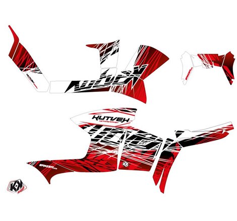 Kit Déco Quad Eraser Polaris 90 Sportsman Rouge Blanc (2007-2016)