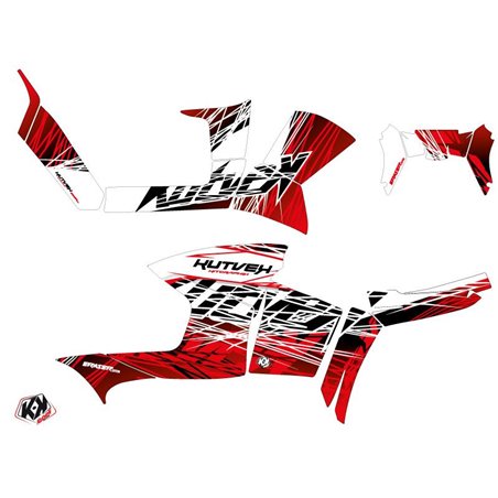 Kit Déco Quad Eraser Polaris 90 Sportsman Rouge Blanc (2007-2016)