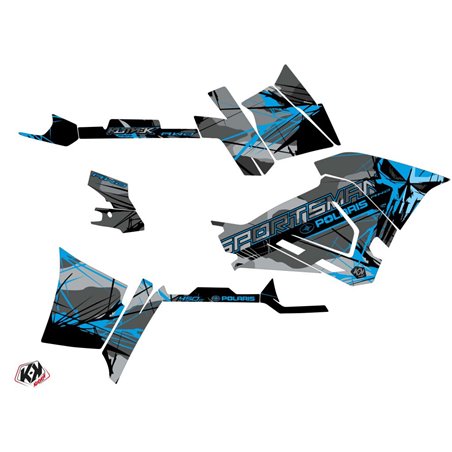 Kit Déco Quad Evil Polaris 450 Sportsman Gris Bleu (2018-2020)