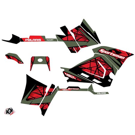 Kit Déco Quad Spin Polaris 450 Sportsman Rouge (2018-2020)