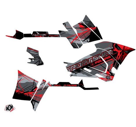 Kit Déco Quad Evil Polaris 450 Sportsman Gris Rouge (2021-2023)
