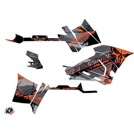 Kit Déco Quad Evil Polaris 450 Sportsman Gris Orange (2021-2023)