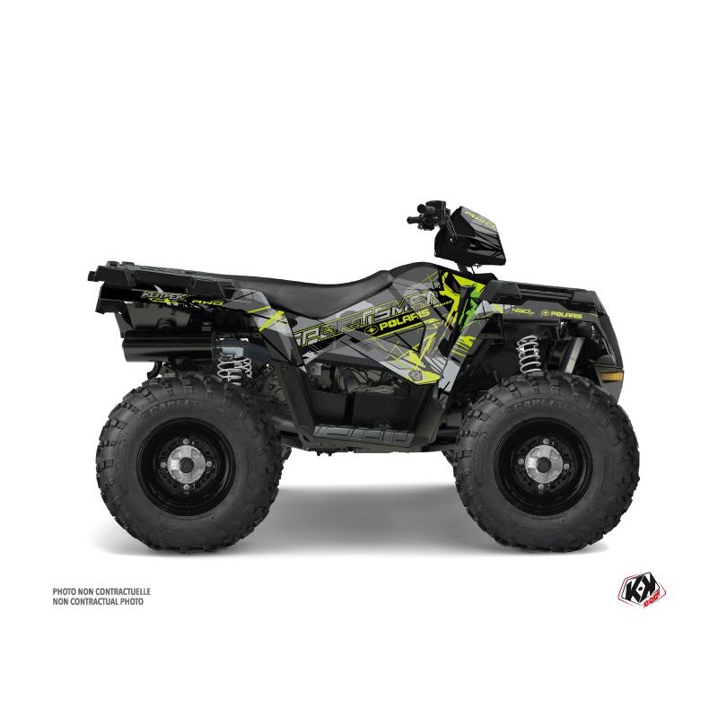 Kit Déco Quad Evil Polaris 450 Sportsman Gris Vert (2021-2023)