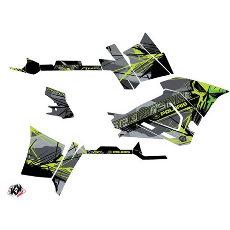Kit Déco Quad Evil Polaris 450 Sportsman Gris Vert (2021-2023)