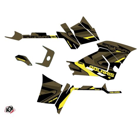 Kit Déco Quad Hidden Polaris 450 Sportsman Vert Jaune (2021-2023)