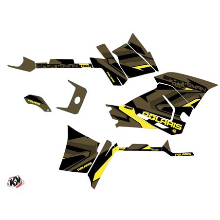 Kit Déco Quad Hidden Polaris 450 Sportsman Vert Jaune (2021-2023)