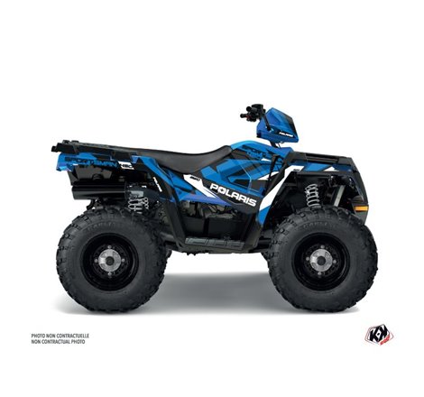 Kit Déco Quad Hidden Polaris 450 Sportsman Bleu Blanc (2021-2023)