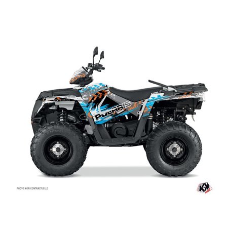 Kit Déco Quad Lifter Polaris 450 Sportsman Orange Bleu (2021-2023)
