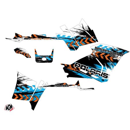 Kit Déco Quad Lifter Polaris 450 Sportsman Orange Bleu (2021-2023)