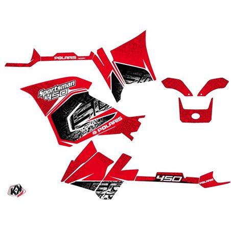 Kit Déco Quad Rock Polaris 450 Sportsman Rouge (2021-2023)