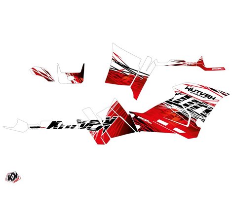 Kit Déco Quad Eraser Polaris 450 Sportsman Rouge Blanc (2021-2023)