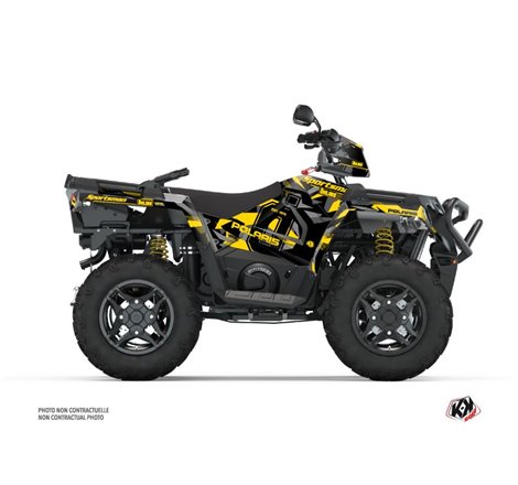 Kit Déco Quad Ohlins Polaris 450 Sportsman Gris Jaune (2021-2023)