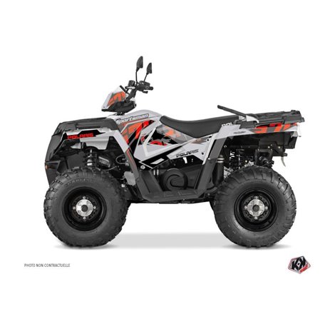 Kit Déco Quad Visor Polaris 570 Sportsman Touring Gris Rouge (2014-2017)