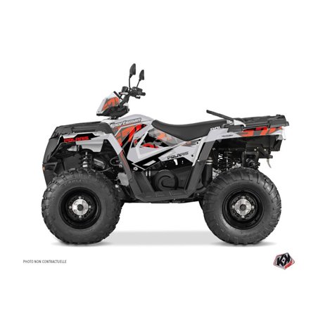 Kit Déco Quad Visor Polaris 570 Sportsman Touring Gris Rouge (2014-2017)