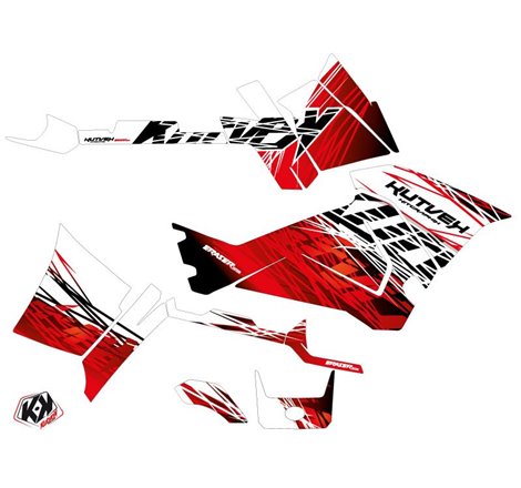 Kit Déco Quad Eraser Polaris 570 Sportsman Touring Rouge Blanc (2014-2017)
