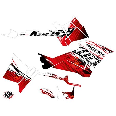 Kit Déco Quad Eraser Polaris 570 Sportsman Touring Rouge Blanc (2014-2017)