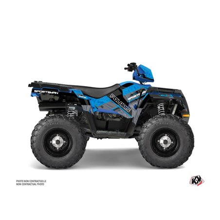 Kit Déco Quad Serie Polaris 570 Sportsman Touring Bleu (2014-2017)