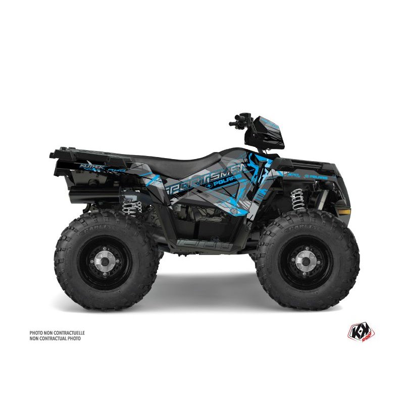Kit Déco Quad Evil Polaris 570 Sportsman Touring Gris Bleu (2018-2023)