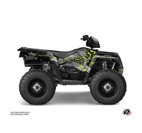 Kit Déco Quad Evil Polaris 570 Sportsman Touring Gris Vert (2018-2023)