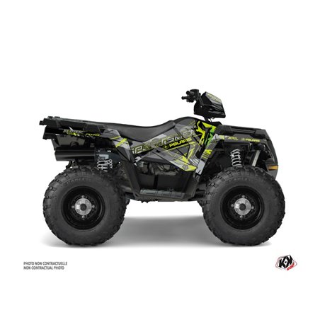 Kit Déco Quad Evil Polaris 570 Sportsman Touring Gris Vert (2018-2023)