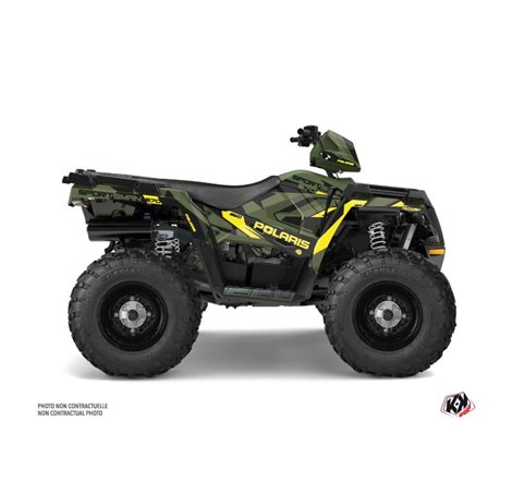 Kit Déco Quad Hidden Polaris 570 Sportsman Touring Vert Jaune (2018-2023)