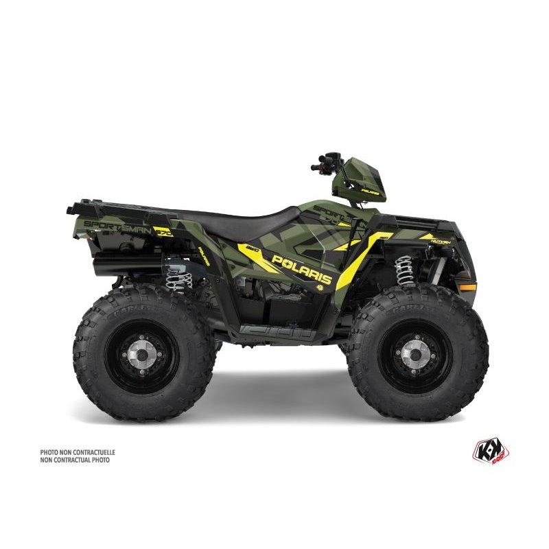 Kit Déco Quad Hidden Polaris 570 Sportsman Touring Vert Jaune (2018-2023)