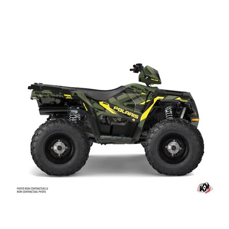 Kit Déco Quad Hidden Polaris 570 Sportsman Touring Vert Jaune (2018-2023)